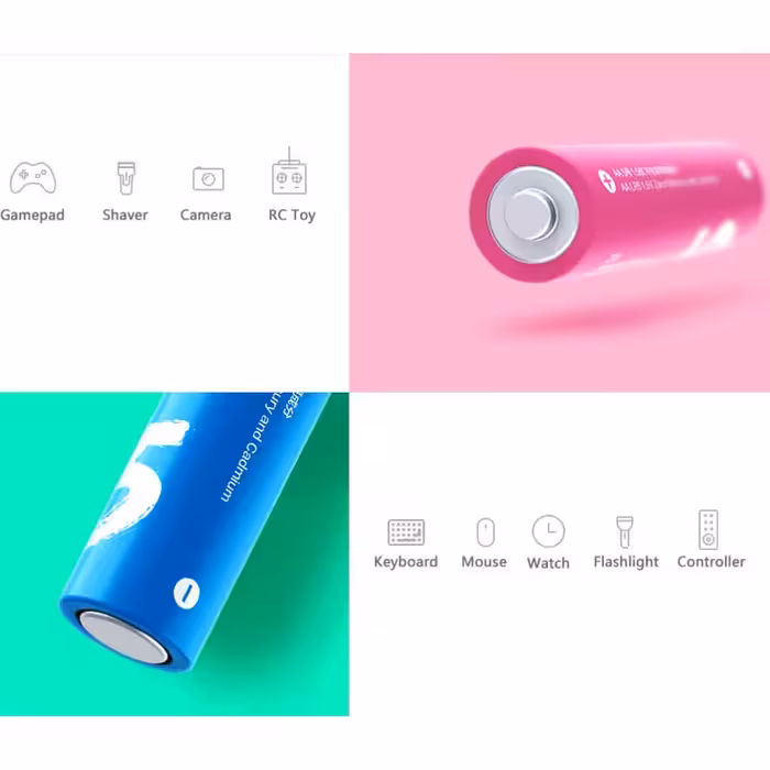 باتری قلمی و نیم قلمی هارمن مدل Mi_ZI5-ZI7 مجموعه 10 عددی