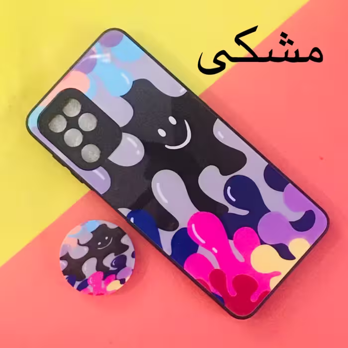 کاور مدل Rain مناسب برای گوشی موبایل سامسونگ Galaxy A22 4G به همراه پاپ سوکت