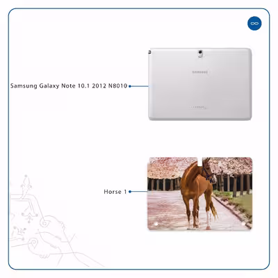 برچسب پوششی ماهوت مدل Horse-1 مناسب برای تبلت سامسونگ Galaxy Note 10.1 2012 N8010