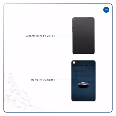 برچسب پوششی ماهوت مدل Hang Instrument مناسب برای تبلت شیائومی Mi Pad 4 2018