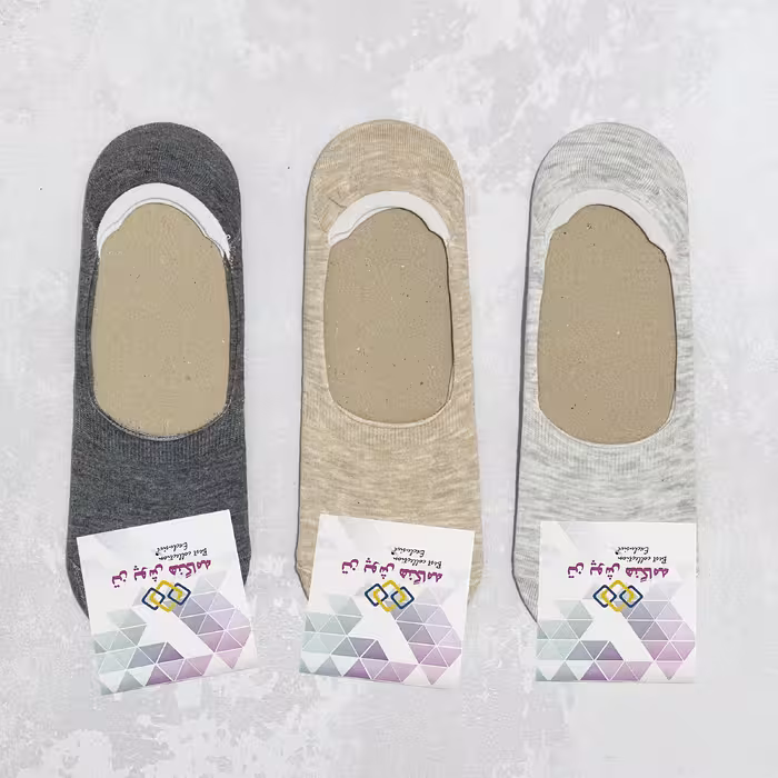 جوراب کالج تن پوش هنگامه مدل پشت ژله ای کد R مجموعه 3 عددی