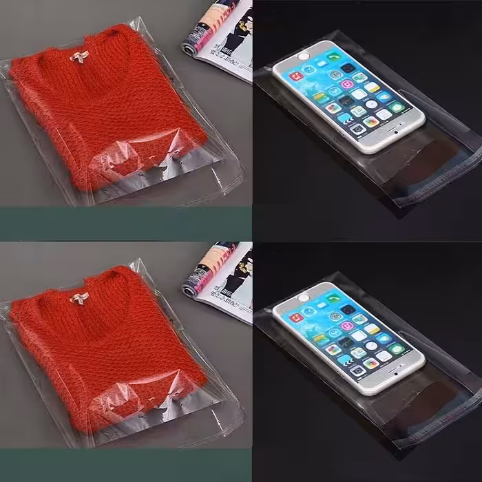 سلفون بسته بندی مدل لبه چسب دار کد 4488.13.15.100 بسته 100 عددی