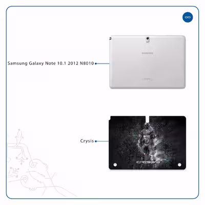 برچسب پوششی ماهوت مدل Crysis مناسب برای تبلت سامسونگ Galaxy Note 10.1 2012 N8010