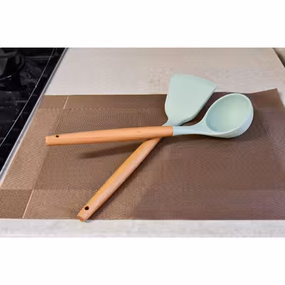 سرویس کفگیر و ملاقه 12 پارچه کیچن ست مدل سیلیکونی کد a12