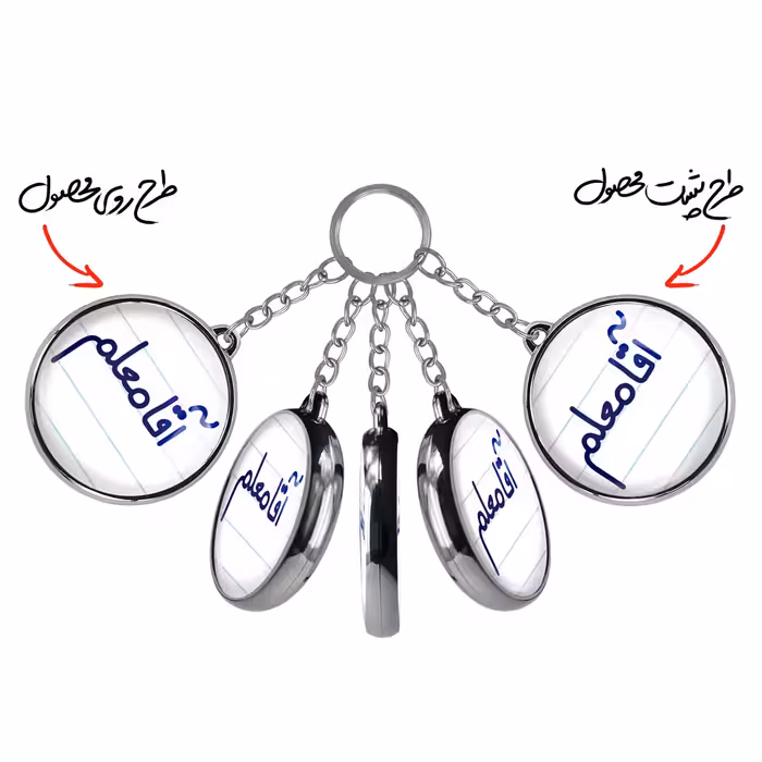 جاکلیدی خندالو طرح آقا معلم مدل دو طرفه کد 64706470