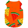 لباس سگ و گربه 27 طرح Yalda Orange کد MH559 سایز L
