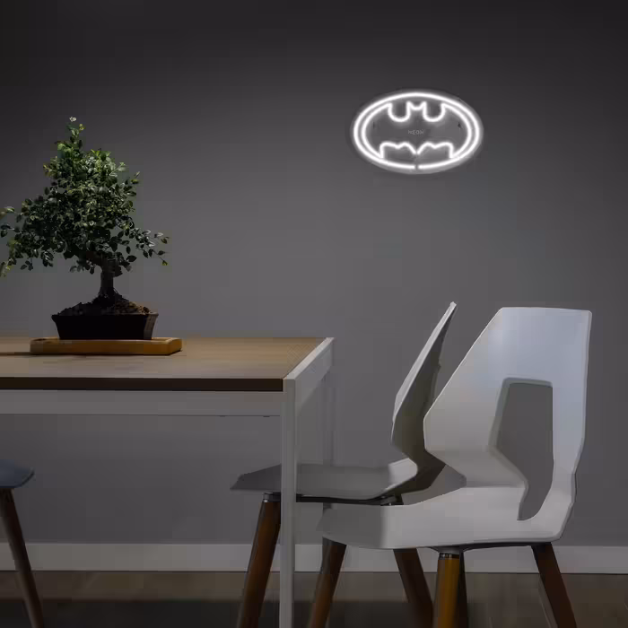 چراغ دیواری نئون دیزاین طرح Batman_WHT