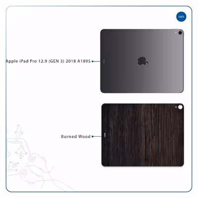 برچسب پوششی ماهوت مدل Burned Wood مناسب برای تبلت اپل iPad Pro 12.9 (GEN 3) 2018 A1895