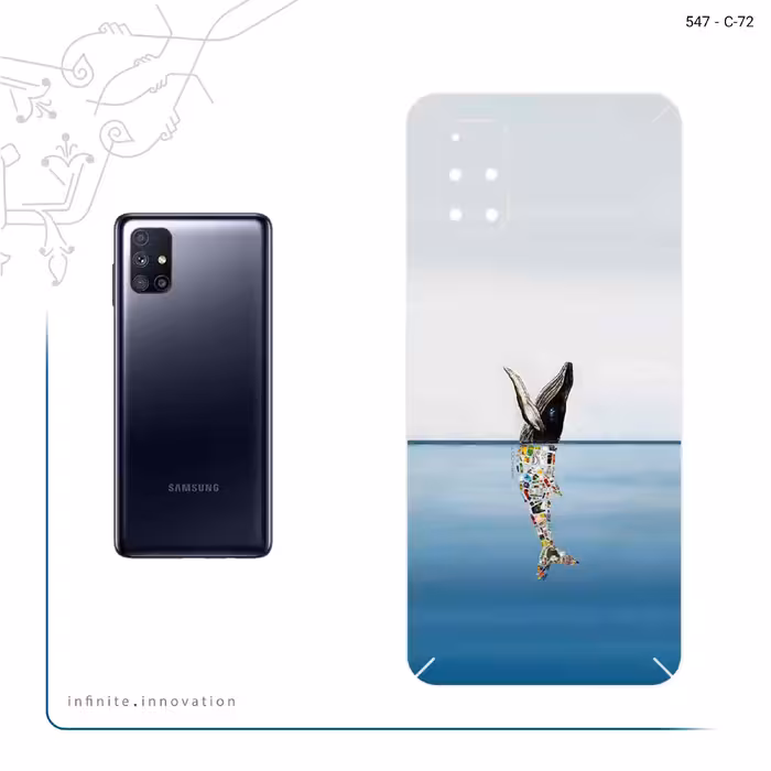 برچسب پوششی ماهوت مدل Collage of Sea Trash مناسب برای گوشی موبایل سامسونگ Galaxy M51