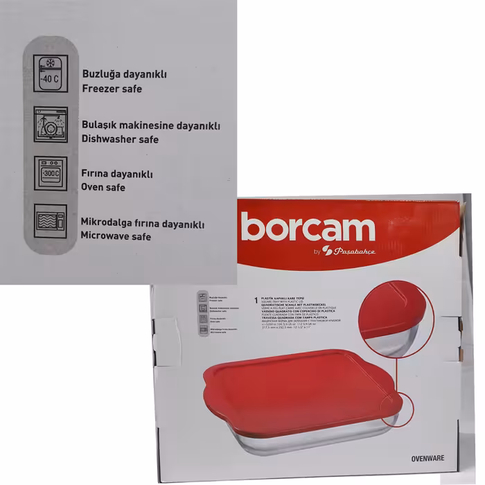  ظرف پخت پاشاباغچه مدل Borcam2022 مجموعه دوعددی