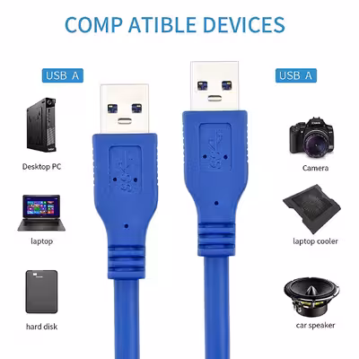  کابل لینک USB3.0 مکا مدل MULC طول 0.3 متر