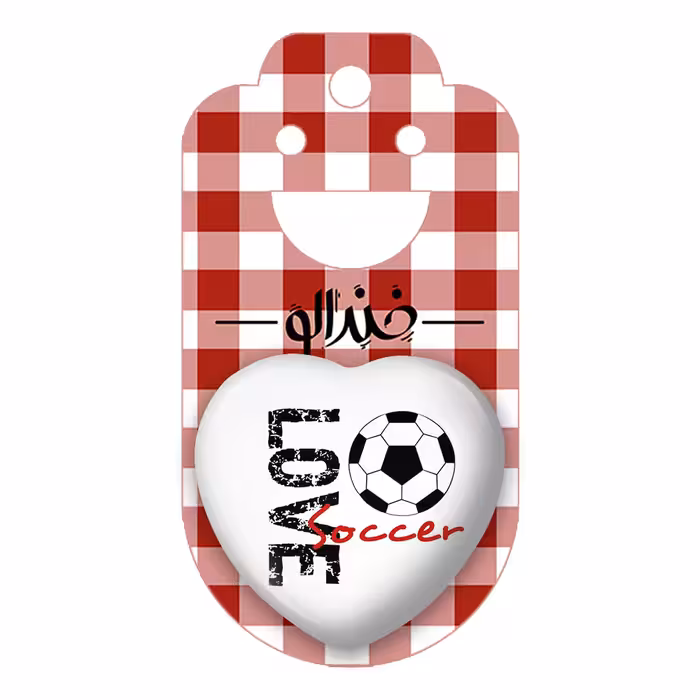 پیکسل خندالو طرح فوتبال مدل قلبی کد 10017