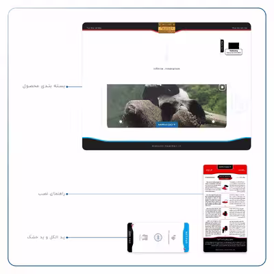 برچسب پوششی ماهوت مدل Panda مناسب برای تبلت سامسونگ Galaxy Tab S2 9.7 2016 T819N