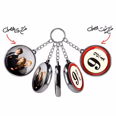  جاکلیدی خندالو طرح هری پاتر و رون و هرمیون مدل دوطرفه کد 29032906