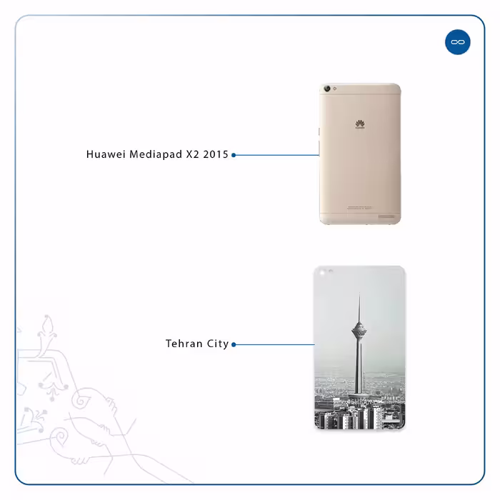 برچسب پوششی ماهوت مدل Tehran City مناسب برای تبلت هوآوی Mediapad X2 2015