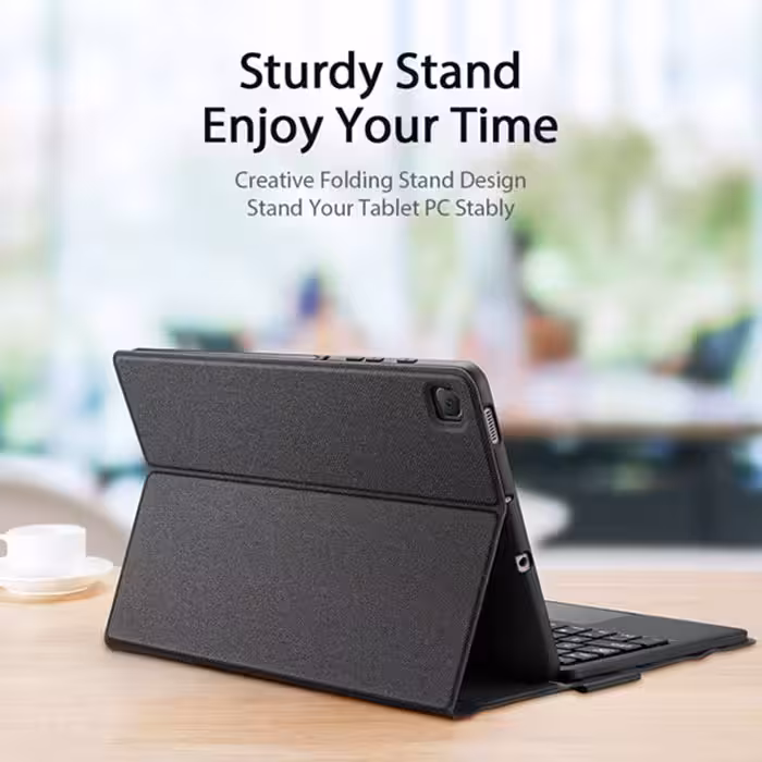 کیف کلاسوری کیبورددار دوکس دوکیس مدل TK-02 مناسب برای تبلت سامسونگ Galaxy Tab S6 Lite SM-P615