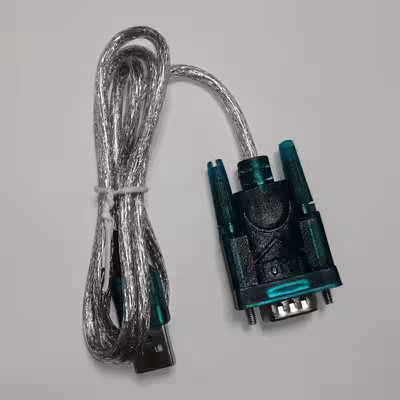 کابل تبدیل USB به سریال RS232 مدل HL-340 طول 0.8 متر