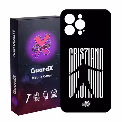 کاور گارد ایکس طرح CR7 مدل Glass10115 مناسب برای گوشی موبایل اپل iPhone 13 Pro Max