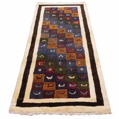 گبه دستباف کناره طول دو متر سی پرشیا کد 122485