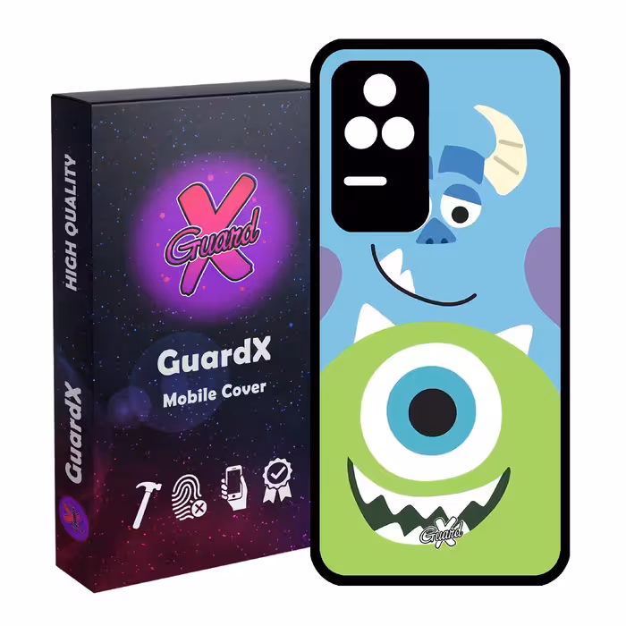 کاور گارد ایکس طرح هیولاها مدل Glass10389 مناسب برای گوشی موبایل شیائومی Poco F4/Redmi K40S