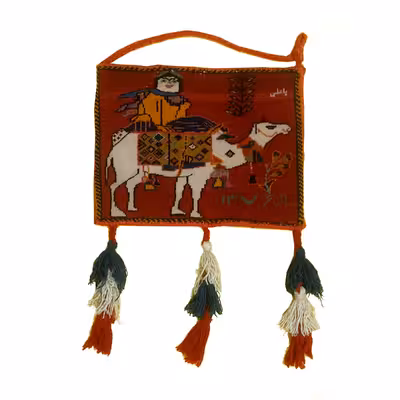 چنته قدیمی دستباف طرح کوچ عشایر کد 01