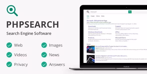 دانلود اسکریپت پلتفرم موتور جستجو phpSearch