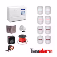 پکیج دزدگیر اماکن با سیم مدل فایروال سیم کارتی و تلفنیF10PY8