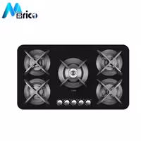 گاز رومیزی کن کد 519M پنج شعله شیشه مشکی