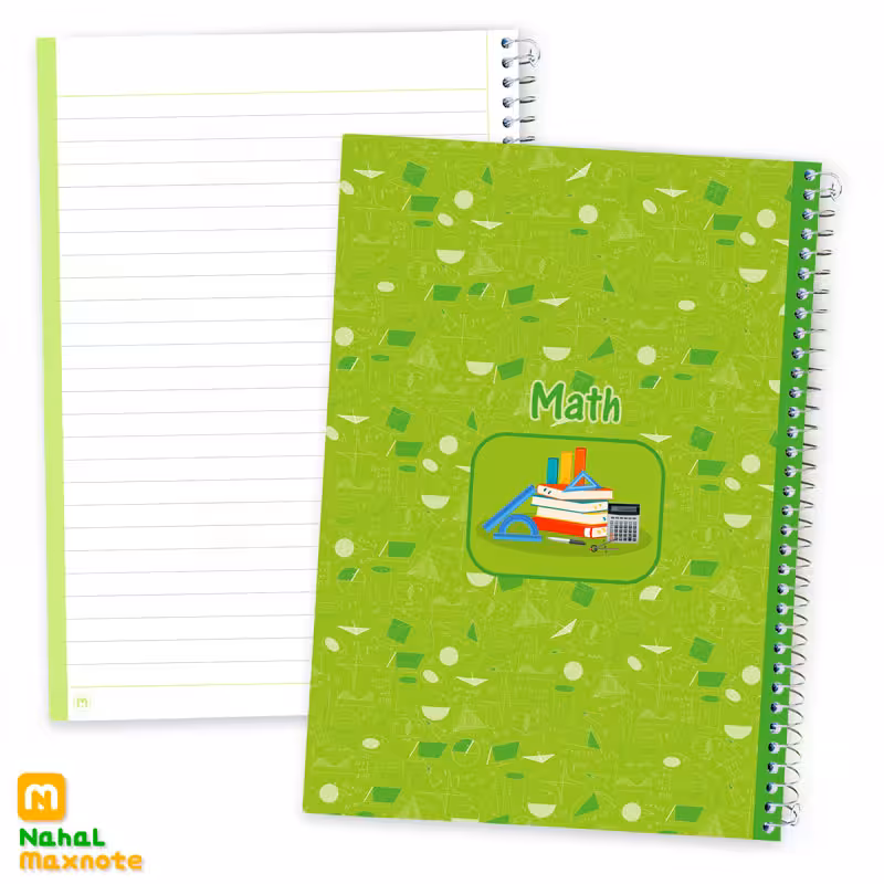 دفتر 100 برگ سیمی جلد سخت درسی کد 9127.طرح 3