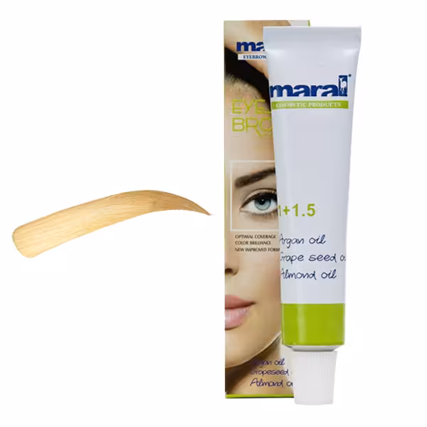 رنگ ابرو بلوند پلاتینه شماره 10 مارال