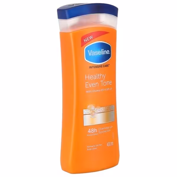 لوسیون روشن کننده بدن نیاسین آمید وازلین Vaseline Even Tone حجم 400 میلی لیتر