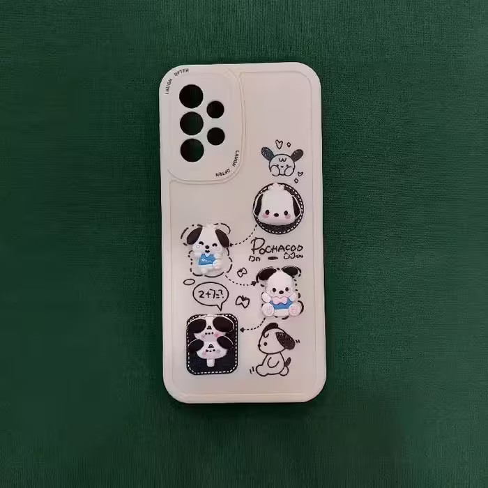 قاب فانتزی سگ سیاه و سفید سامسونگ A50_A50s