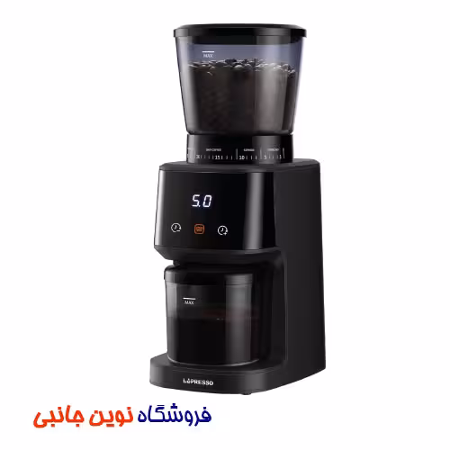 آسیاب قهوه لپرسو مدل LP028 دیجیتالی تایمر دار ا LePresso LPCFFM0028 Conical Burr Grinder (تک/عمده)