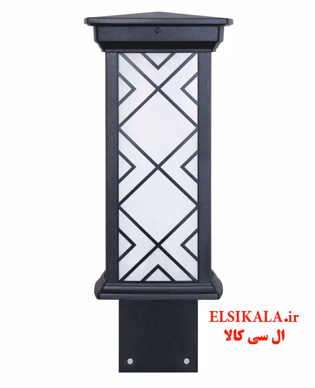 چراغ چمنی 45 سانت درتا بلند طرحدار آلمینیوم دایکاست