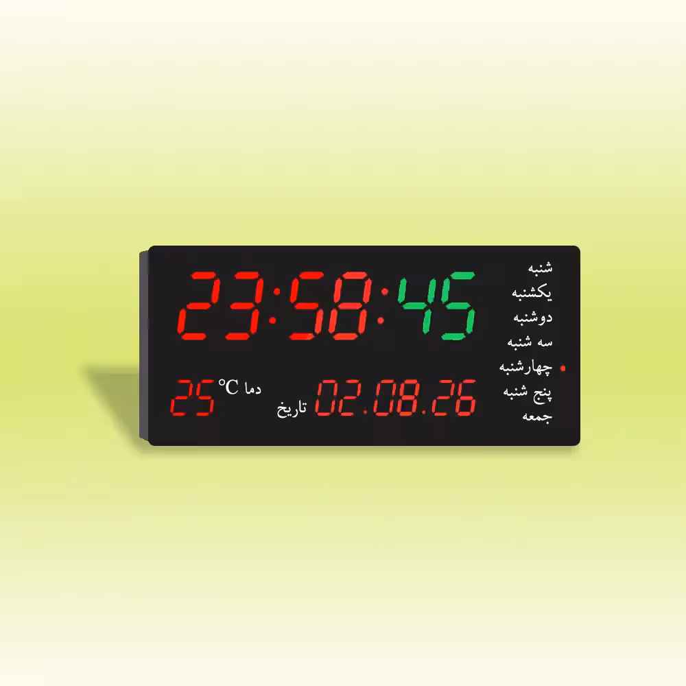 ساعت دیجیتال دیواری چند منظوره 22*48 سانت مدل SGM