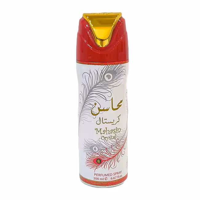 اسپری بدن لطافه مدل محاسن کریستال حجم 200 میلی لیتر