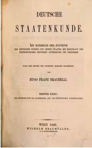 خرید و دانلود نسخه کامل کتاب Der Deutsche Bund im Allgemeinen und die süddeutschen Bundesstaaten