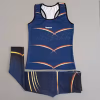 ست تاپ و لگ ورزشی زنانه reebok جنس غواصی