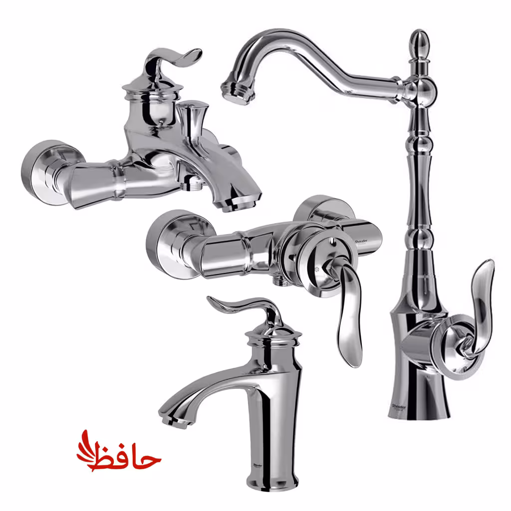 ست شیرالات شودر مدل لوکا کروم