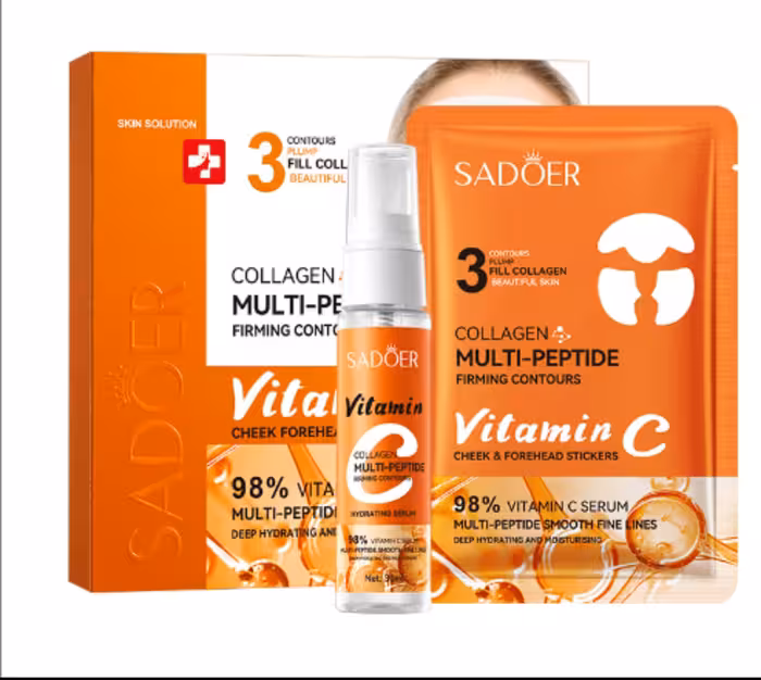 پک ماسک مولتی پپتید و ویتامین سی سادور SD08800