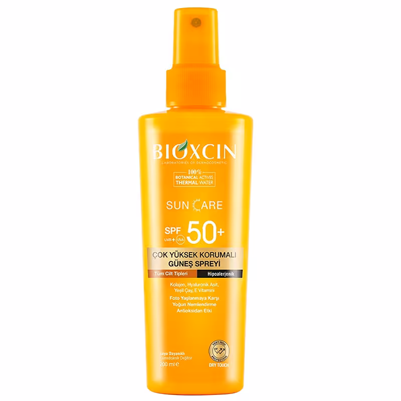 اسپری ضد آفتاب بیوکسین BIOXCIN SPF50 حجم 200 میل