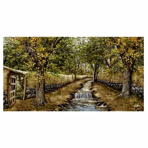 طرح منظره کوچه باغ باصفا کد 23294