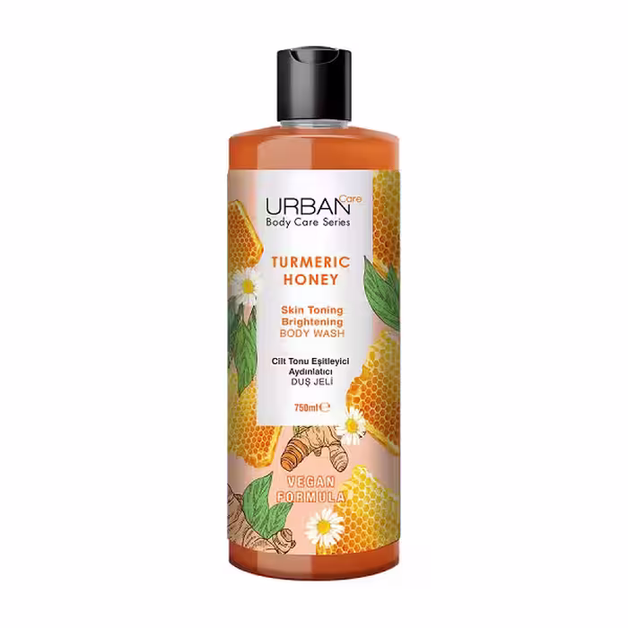 شامپو بدن روشن کننده پوست اوربن کر Urban Care رایحه زنجبیل و عسل حجم 750 میل