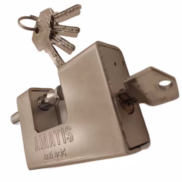 قفل کتابی آماتیس 90 میلیمتر روکش دار ضد اسید و برش مدل AMATIS 90MM