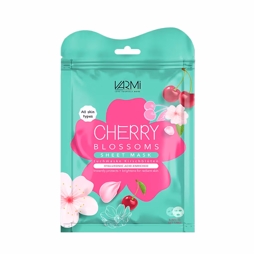 دبل شیت ماسک آبرسان شکوفه گیلاس 25 میلی لیتر وارمی VARMI