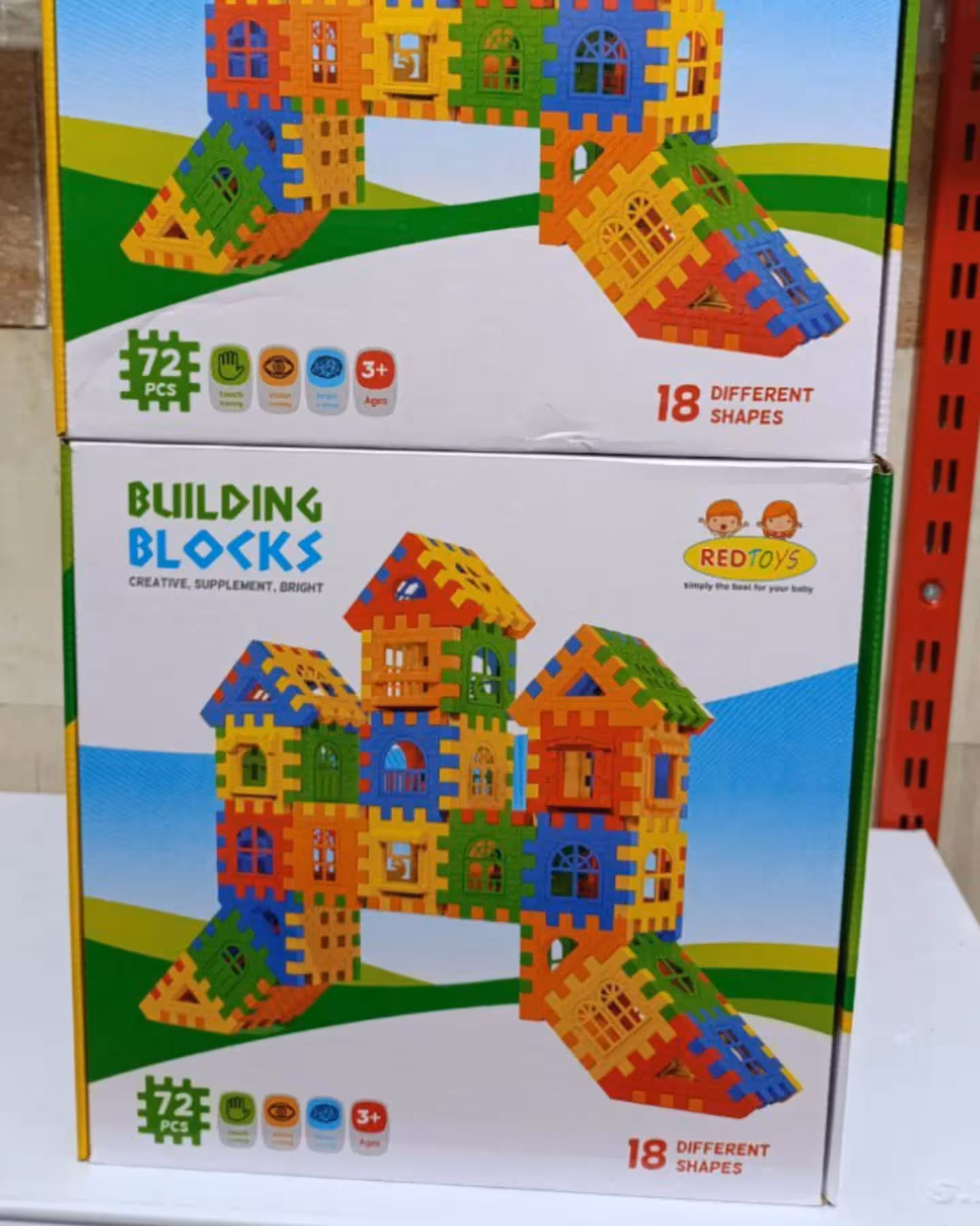 بلوک های خانه سازی 72 قطعه