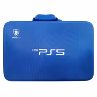 کیف حمل DeadSkull PS5 فت آبی و قرمز خارجی