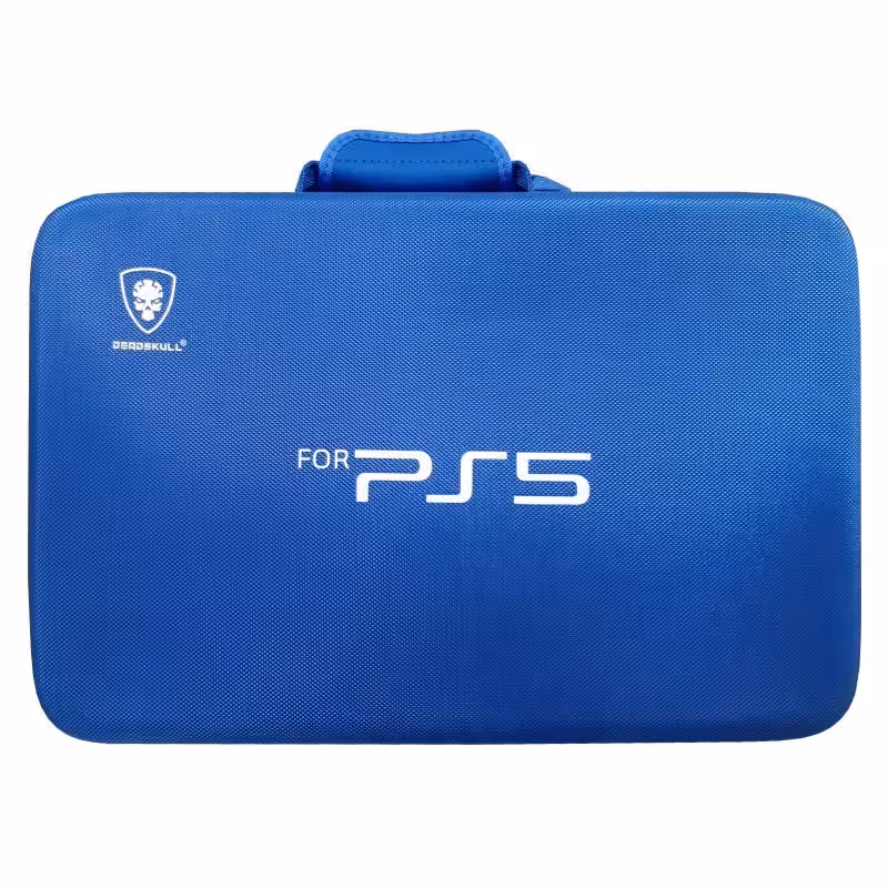 کیف حمل DeadSkull PS5 فت آبی و قرمز خارجی