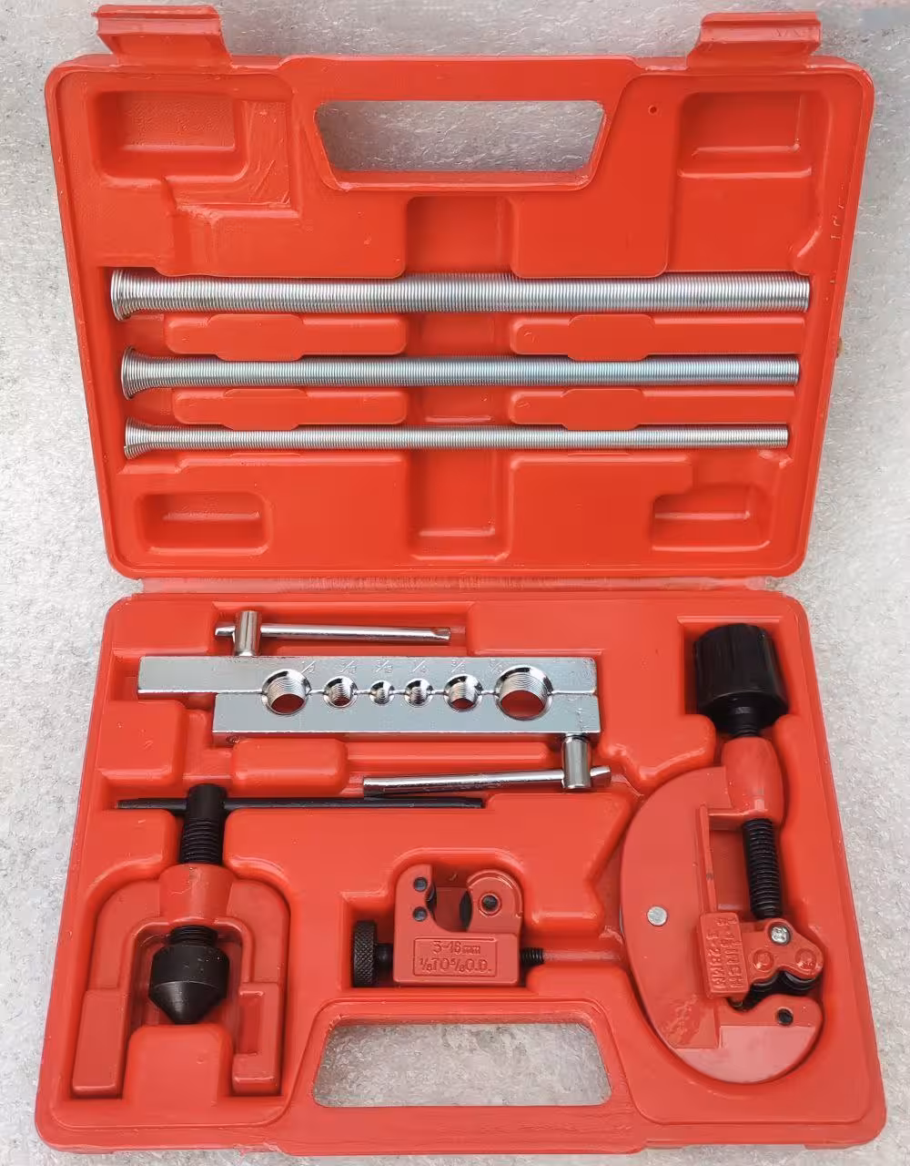 ست 9 عددی  پرچ کن و لوله بر مسی