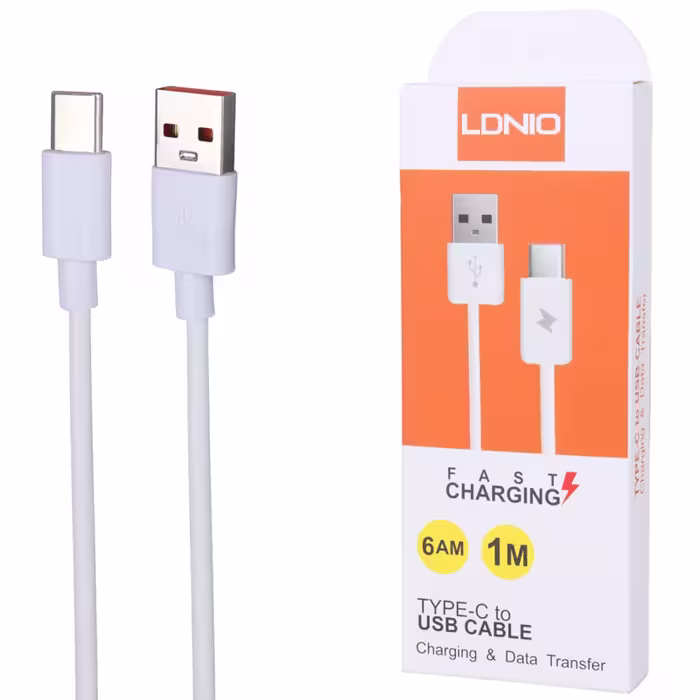 کابل تایپ سی فست شارژ Ldnio Highcopy طول 1 متر